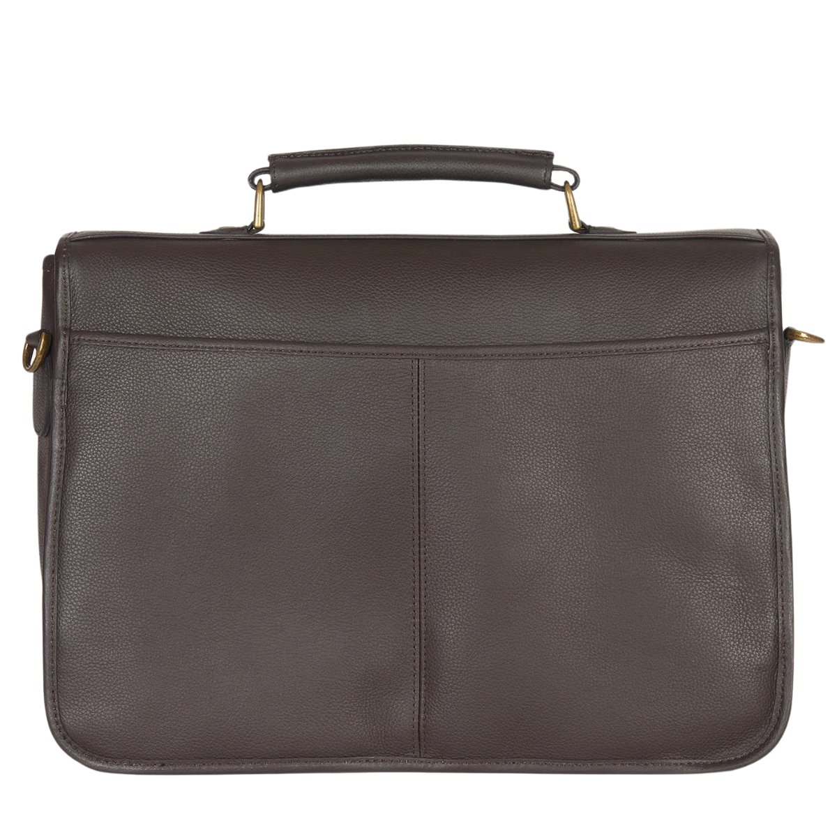 Barbour Leather Briefcase Chocolate Stylish Durable Leather Bag