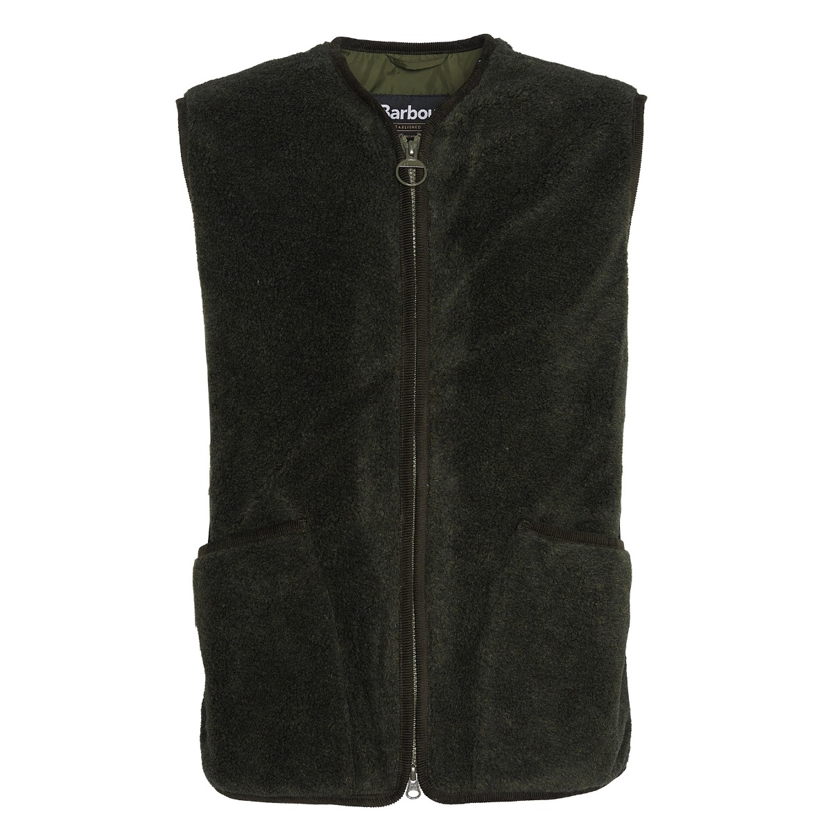 正式的 Vest Fleece Liddesdale Barbour Olive, layer. Lightweight ジャケット・アウター