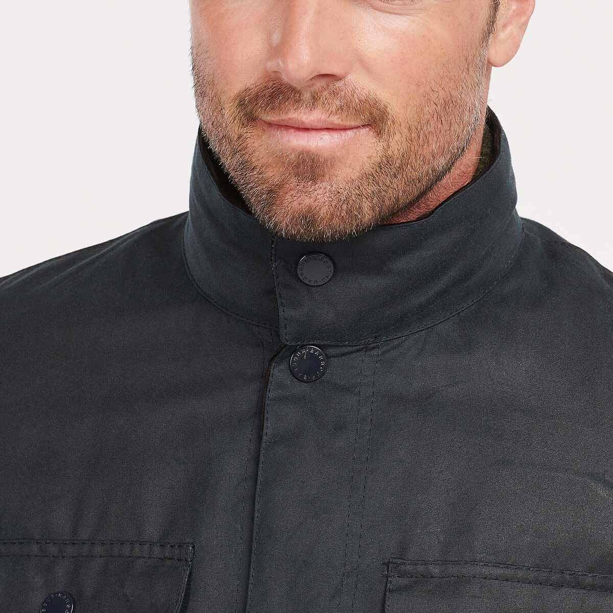 Barbour Ogston Wax Jacket Navy, Robust and Stylish Outdoor Barbour Ogston Wax Jacket Navy, Robust and Stylish Outdoor