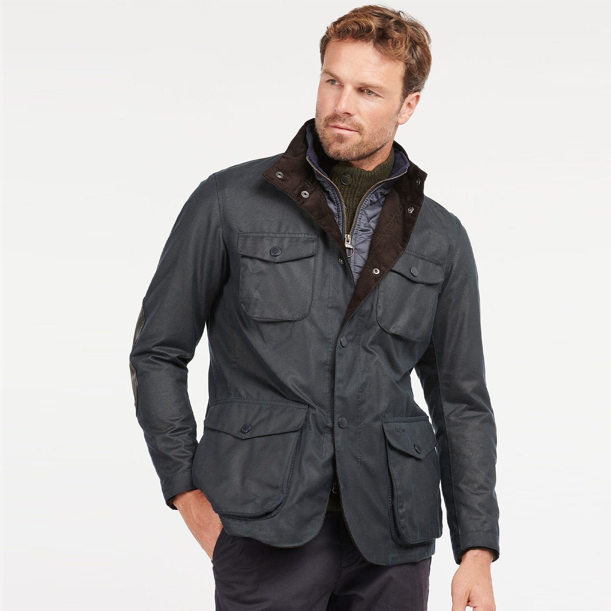 Barbour Ogston Wax Jacket Navy, Robust and Stylish Outdoor Barbour Ogston Wax Jacket Navy, Robust and Stylish Outdoor