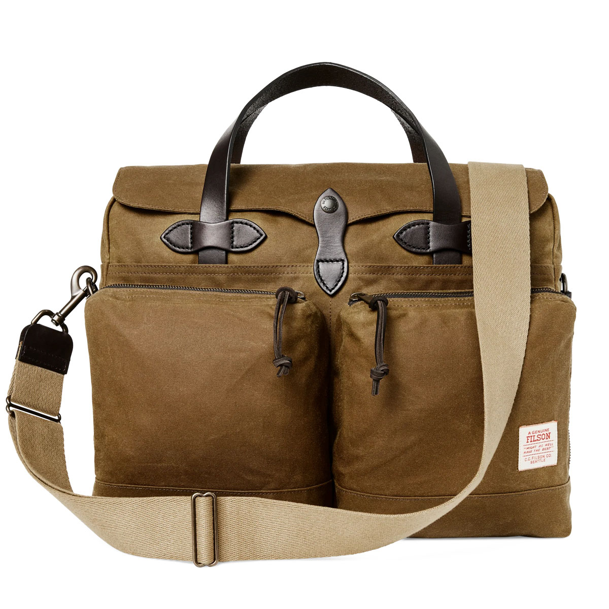 Filson 24 Hour Tin Briefcase Dark Tan, perfect bag with
