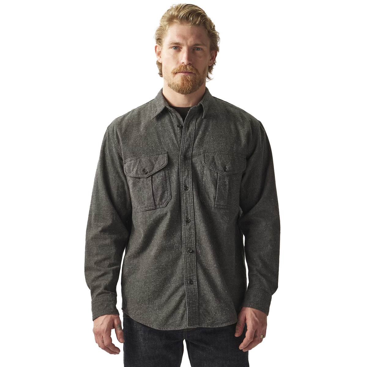 Filson Alaskan Guide Shirt Dark Heather Gray provides