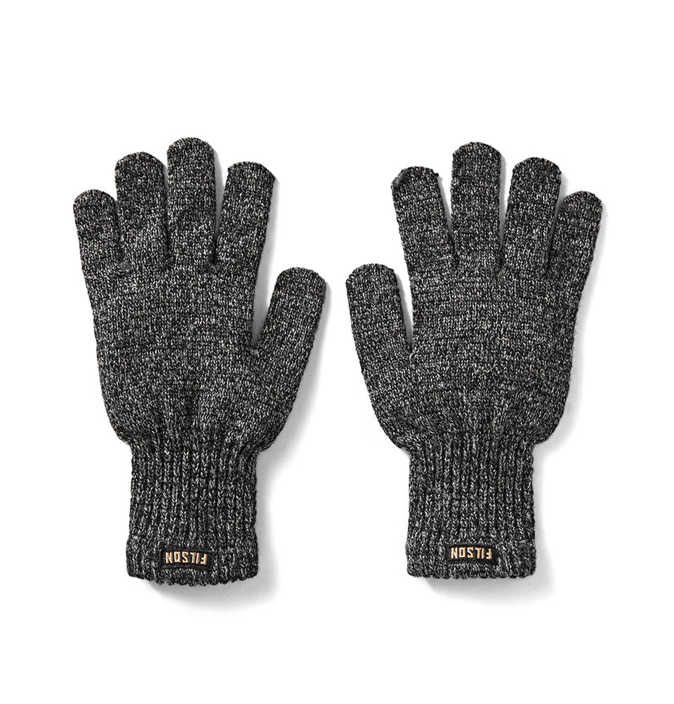 Filson Full Knit extremely Charcoal, durable extremely soft, Gloves Finger extremely warm