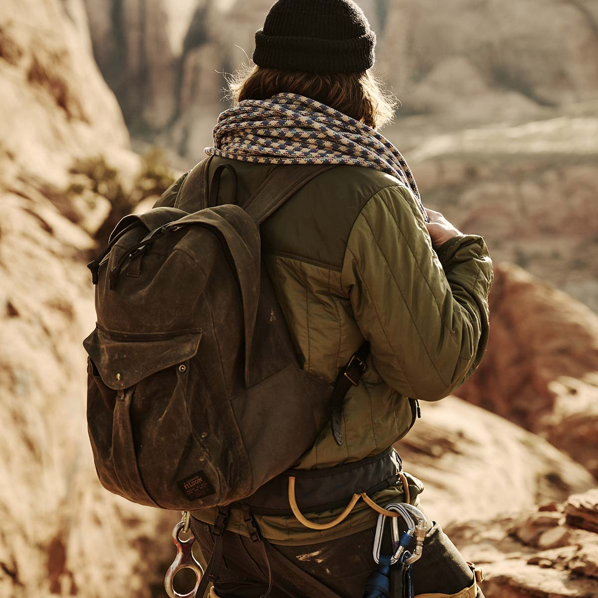 Filson Journeyman Backpack Otter Green backpack with style