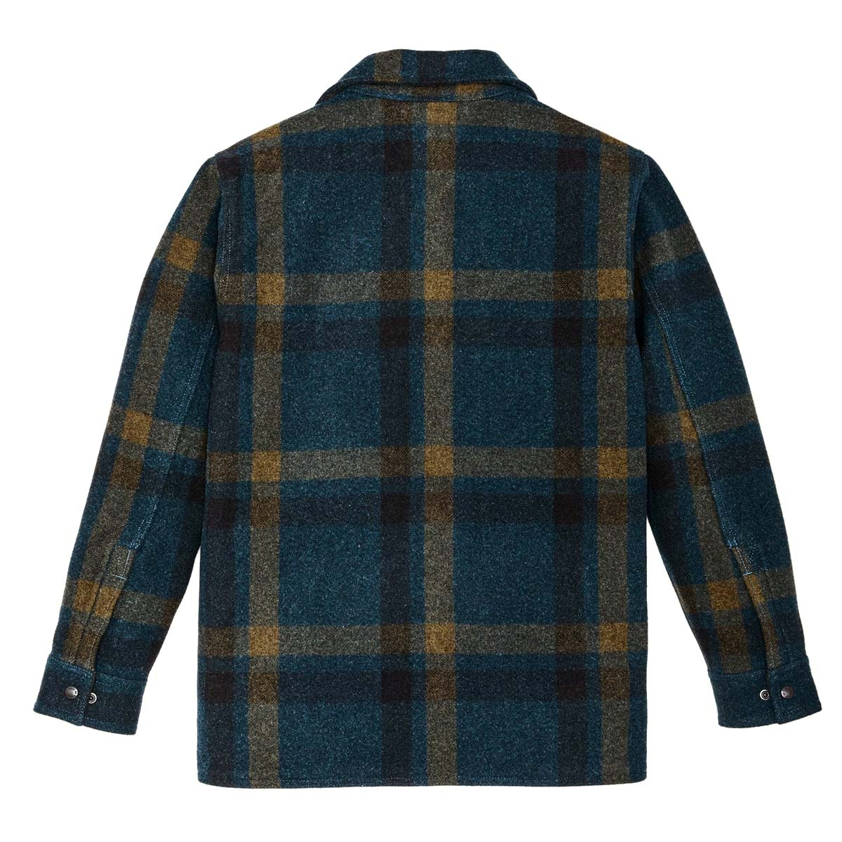 Filson Lined Mackinaw Wool Jac-Shirt Teal/Ochre Plaid