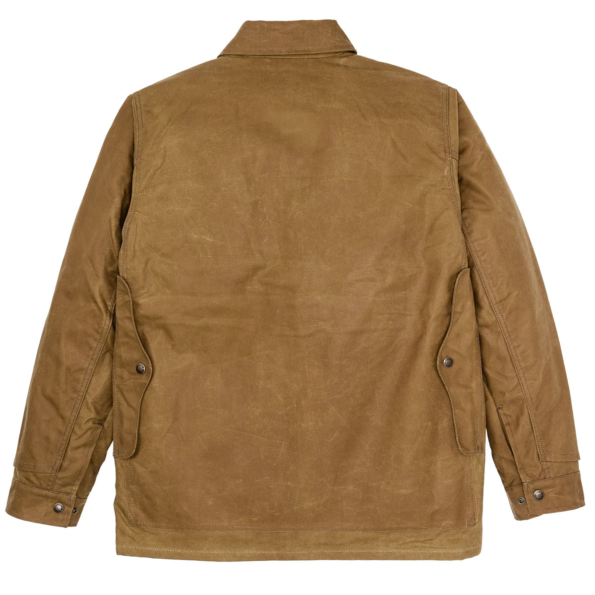Filson Lined Tin Cloth Cruiser Jacket Dark Tan, tough work jacket