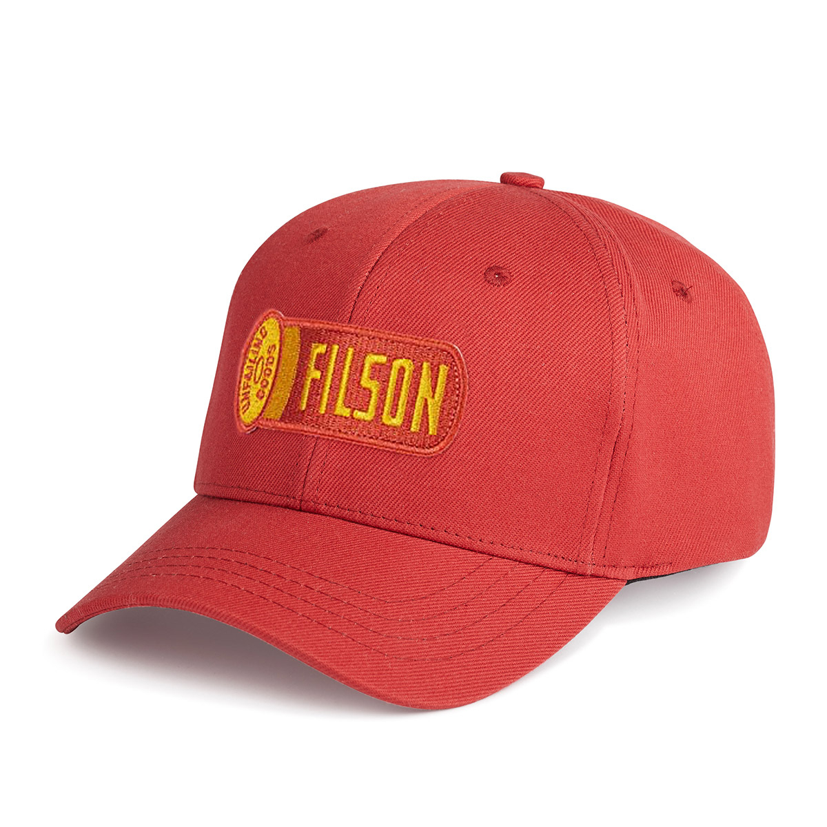 Filson Logger Cap Cardinal Red, classic hard-working cap that protects ...