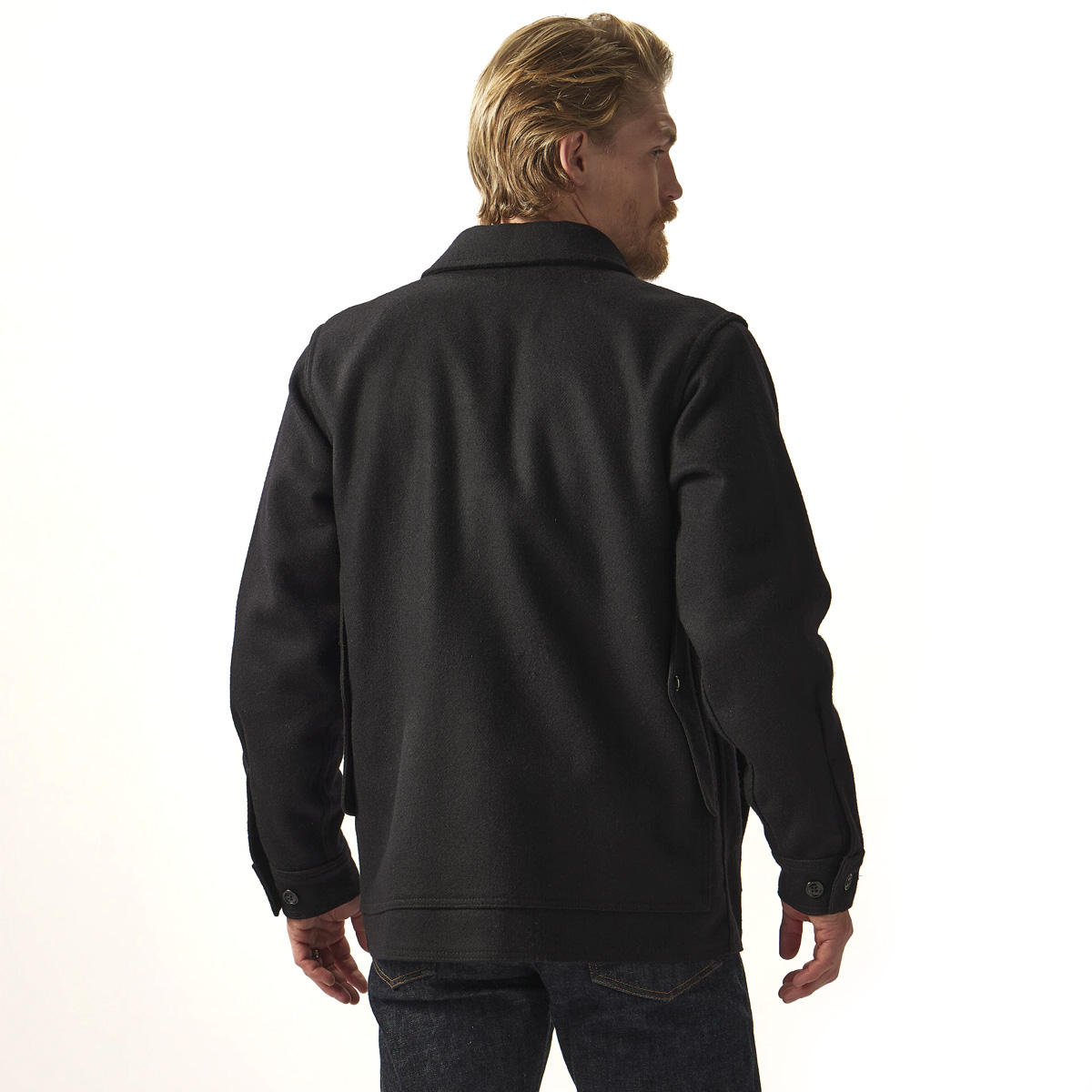 Filson Mackinaw Wool Cruiser Jacket Dark Navy iconic Cruiser is