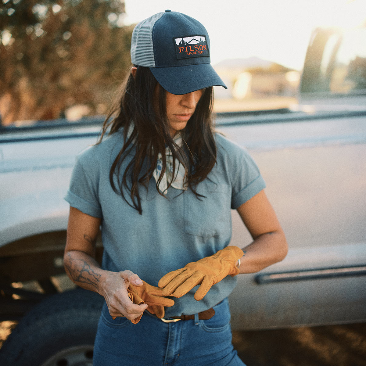 Filson Mesh Logger Cap Navy