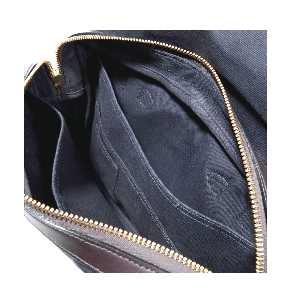 Filson Original Briefcase Leather & Rugged Twill Laptop Bag