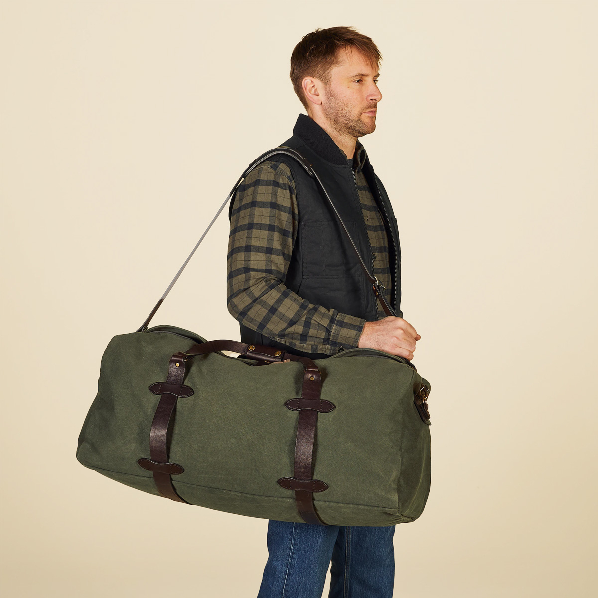 Filson Duffle Bag Large Otter Green, water-repellent Filson Duffle Bag Large Otter Green, water-repellent
