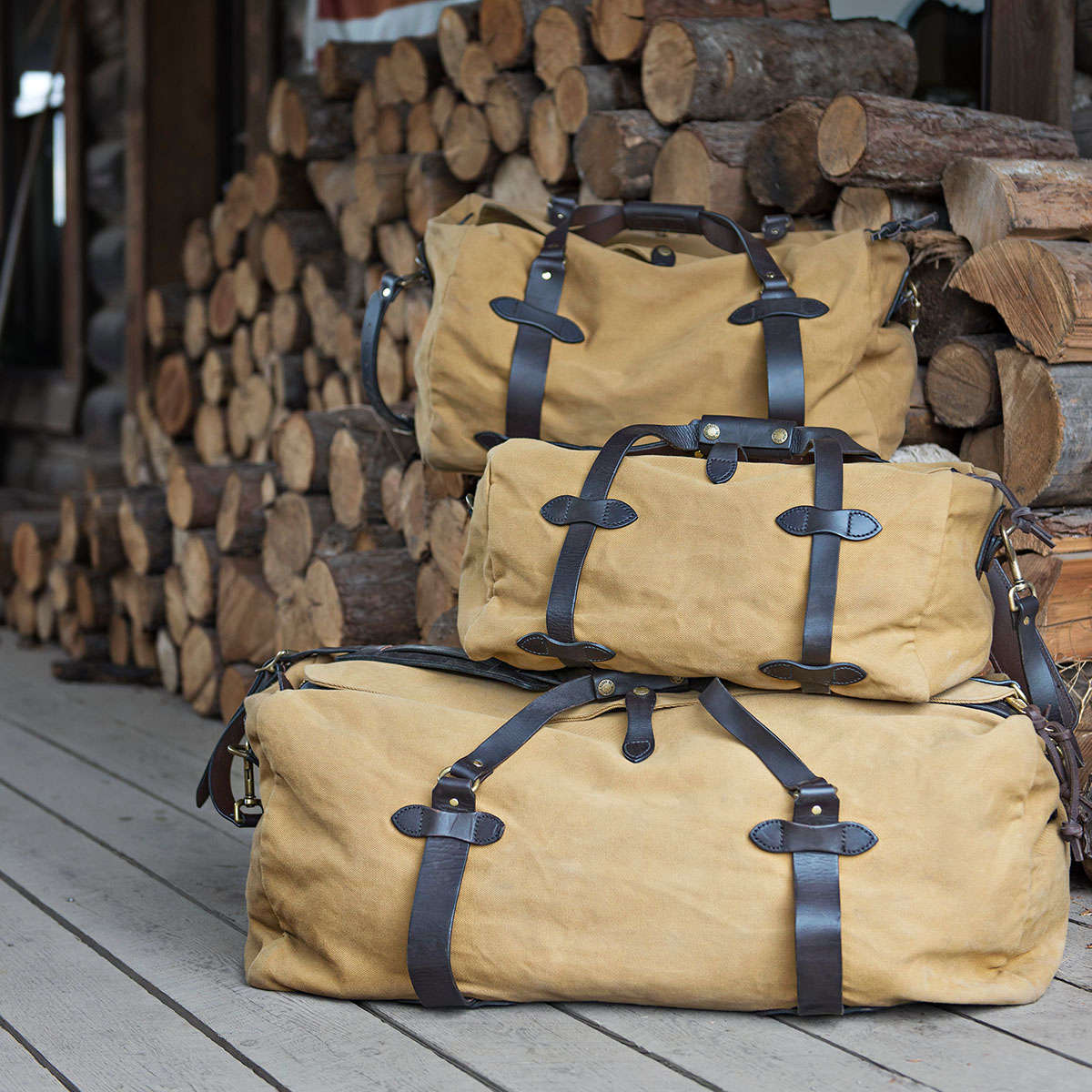 Filson Rugged Twill Duffle Bag Large Tan