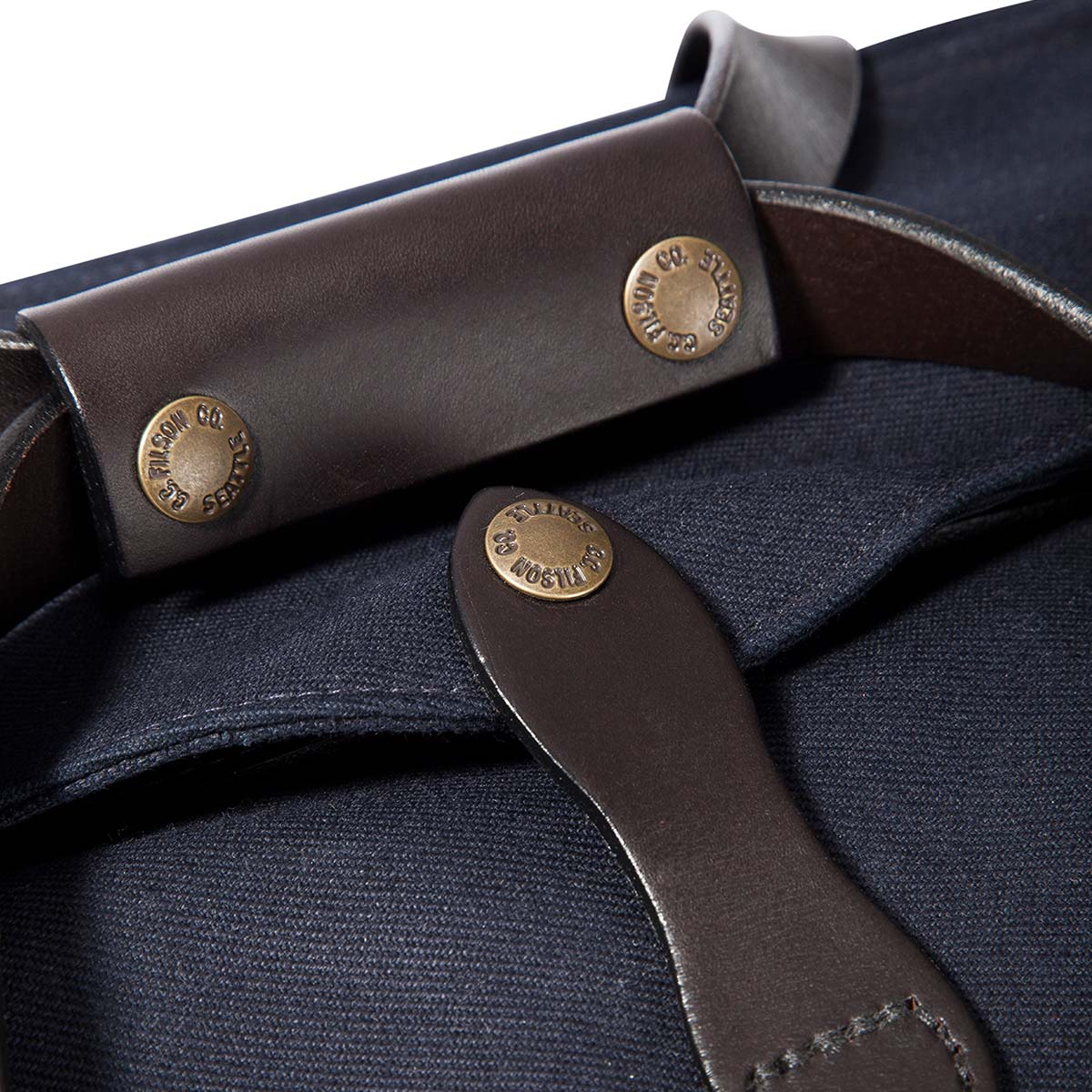 Small navy grab bag top