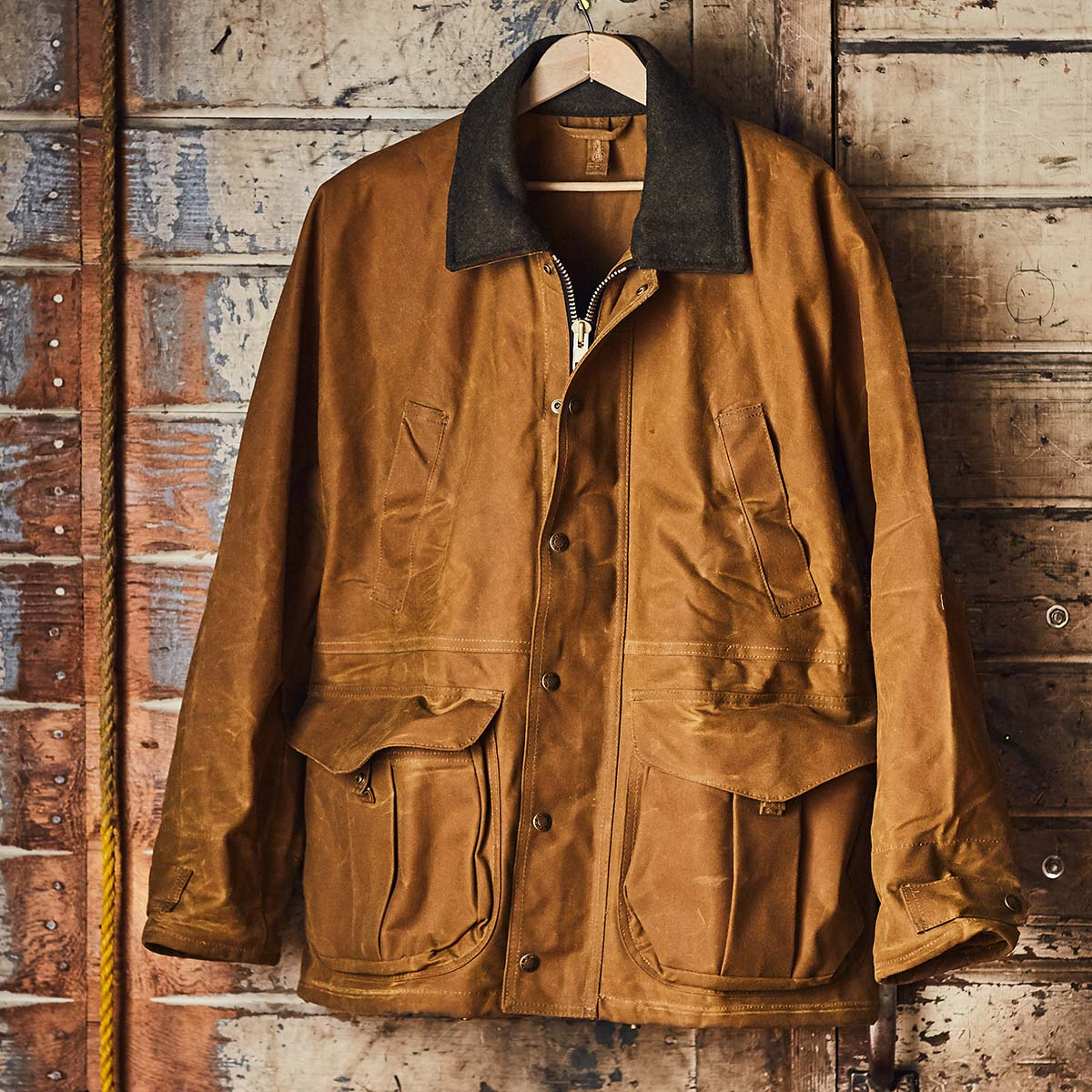 Filson Tin Cloth Field Jacket Dark Tan