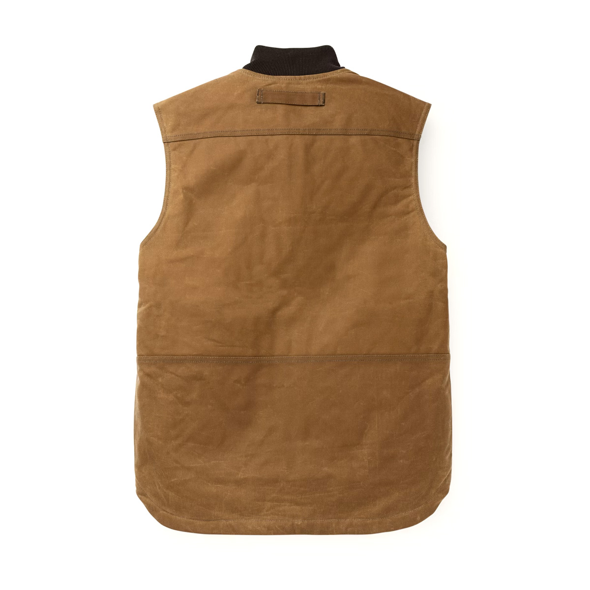 Filson Tin Cloth Insulated Work Vest Dark Tan tough work vest