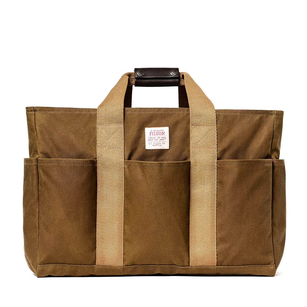 Filson Tin Cloth Open Supply Tote Dark Tan