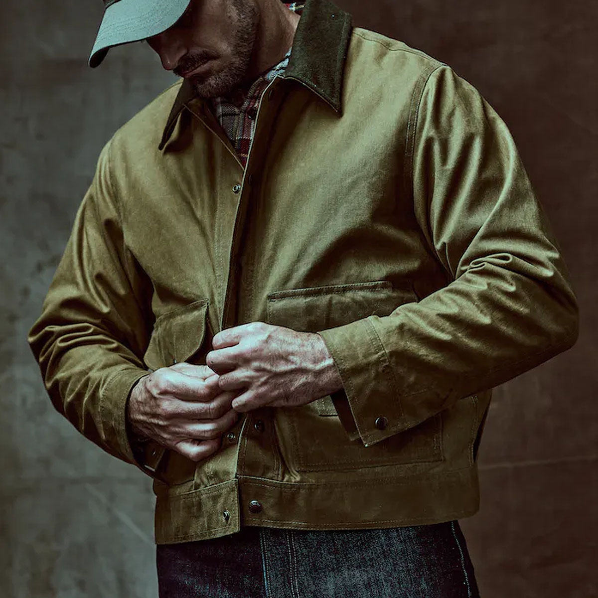 Filson Tin Cloth Work Jacket Dark Tan