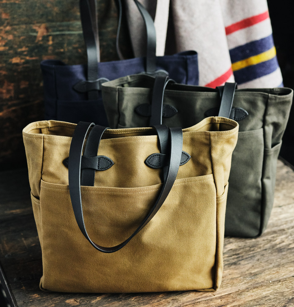 Filson Rugged Twill Tote Bag Navy