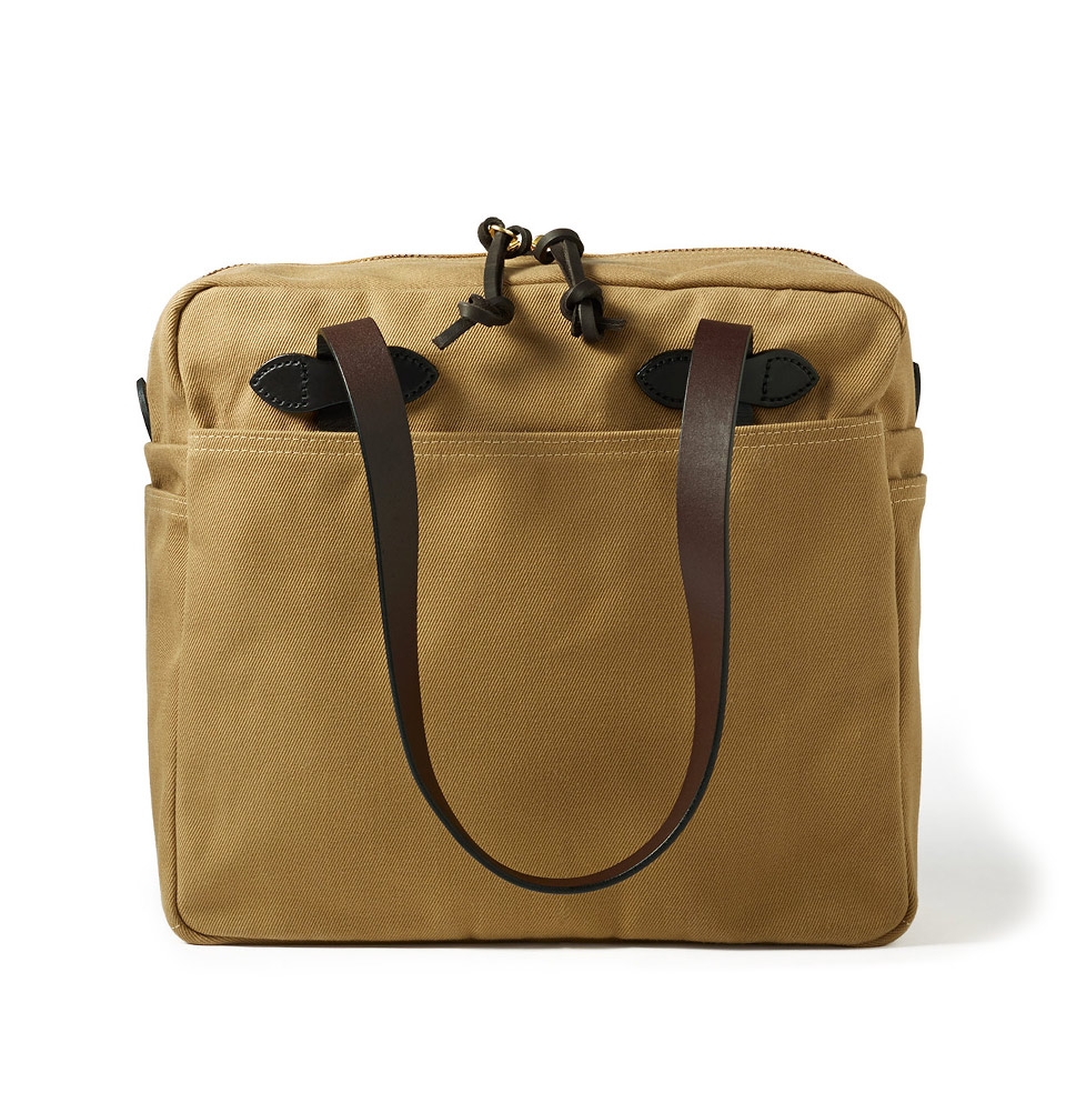 Filson Rugged Twill Tote Bag With Zipper 11070261-Tan