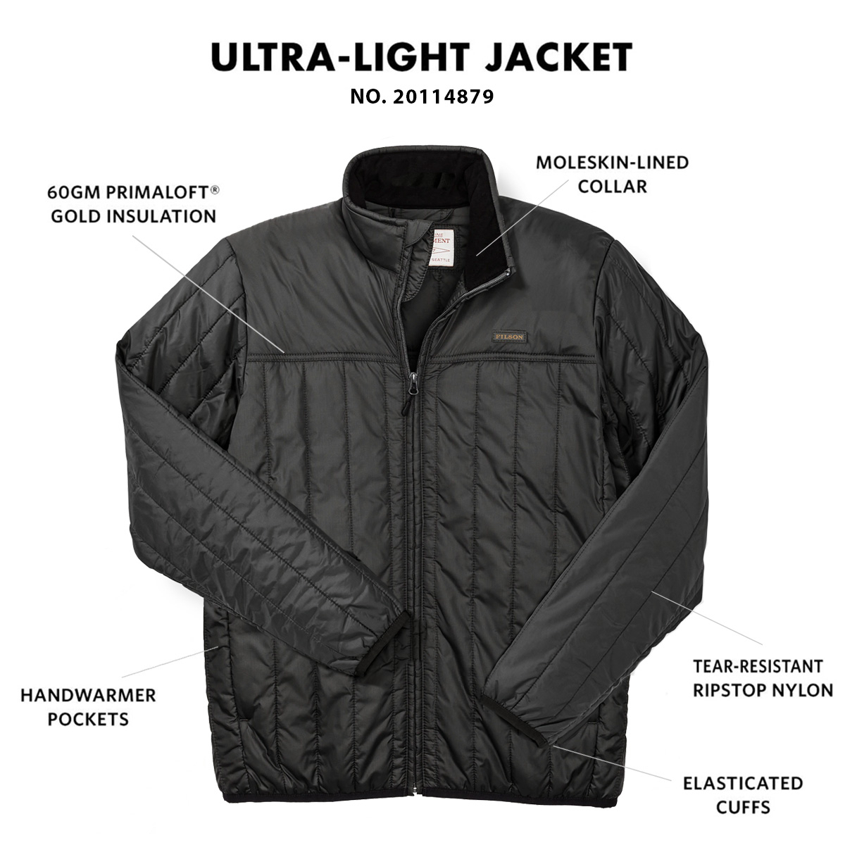 Filson ultra light quilted jacket store