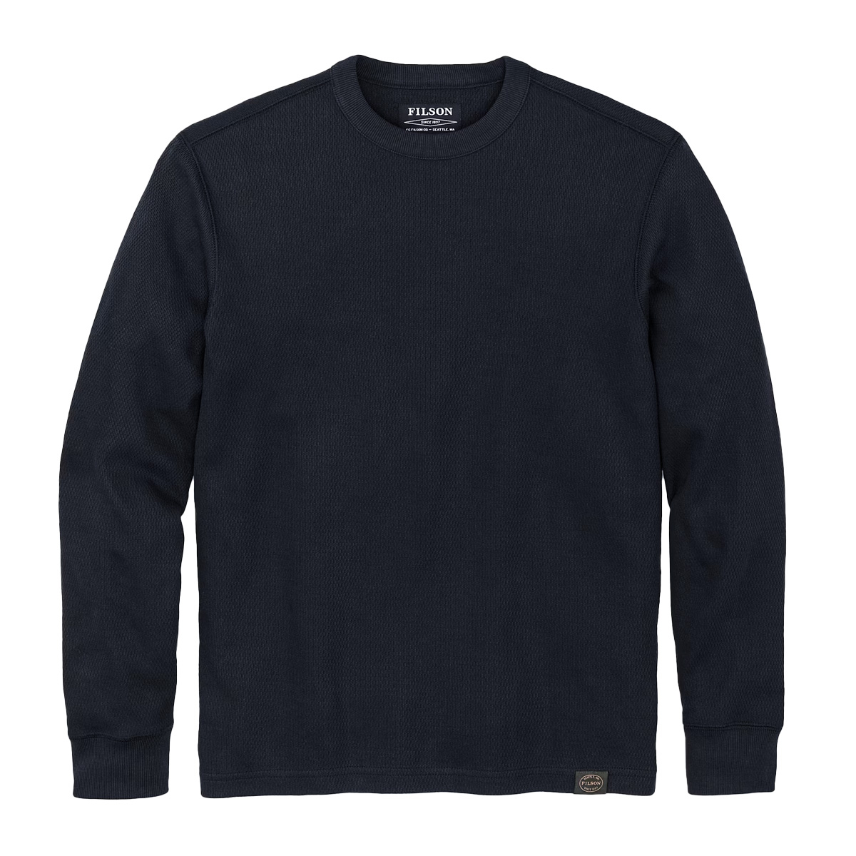 Filson Waffle Knit Thermal Crewneck Navy, 12-oz. thermal-knit cotton for  enhanced breathability and insulation