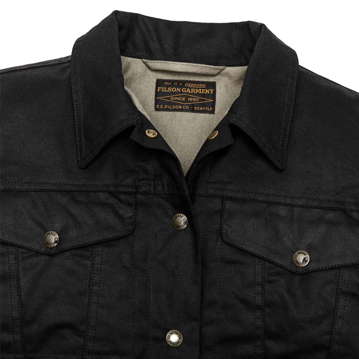 Tin Cloth Short Lined Cruiser Jacket | Filson