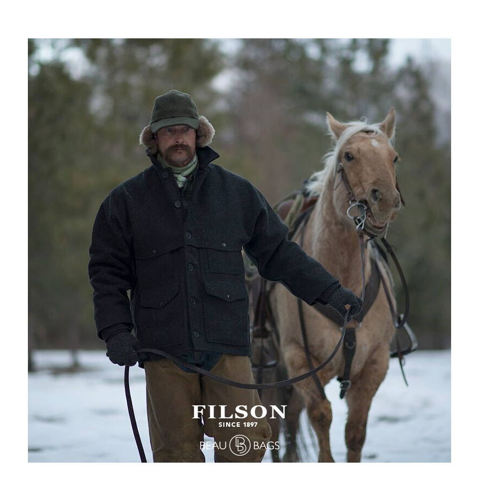 Filson Mackinaw Wool Cruiser Jacket Charcoal
