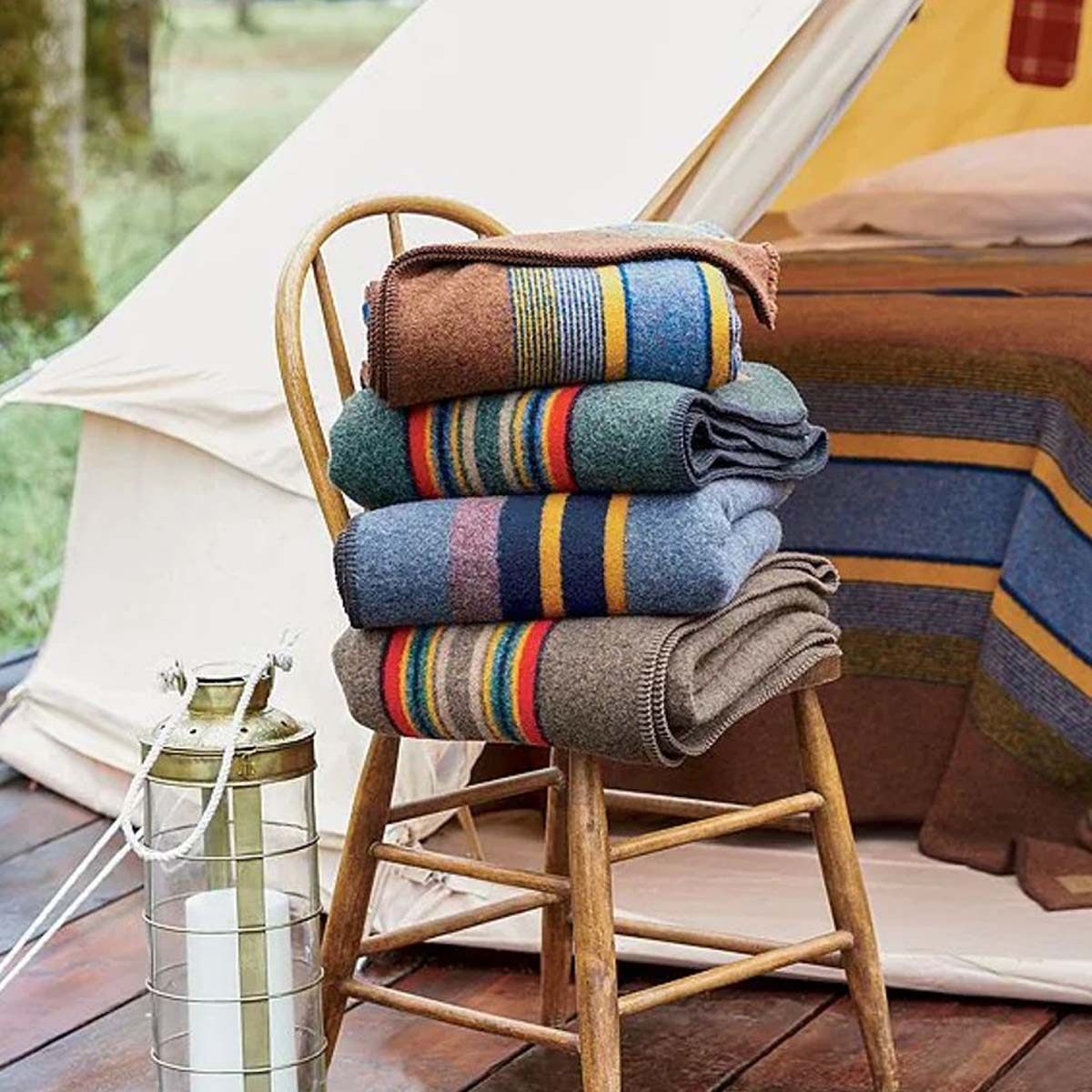 Amazon.com: PENDLETON Yakima Camp Blanket (Green Heather