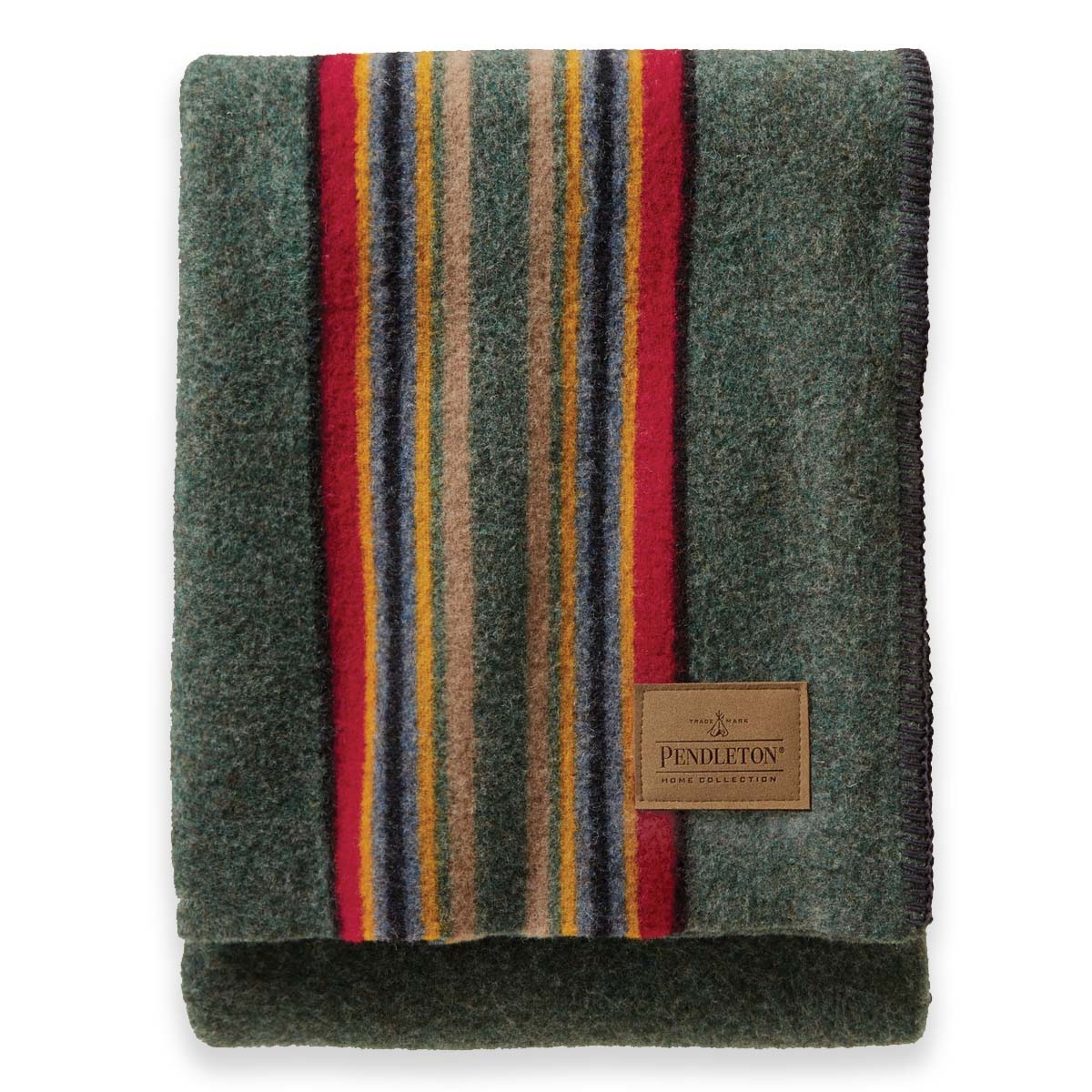 Pendleton Yakima Camp Blanket Throw Green Heather, famously
