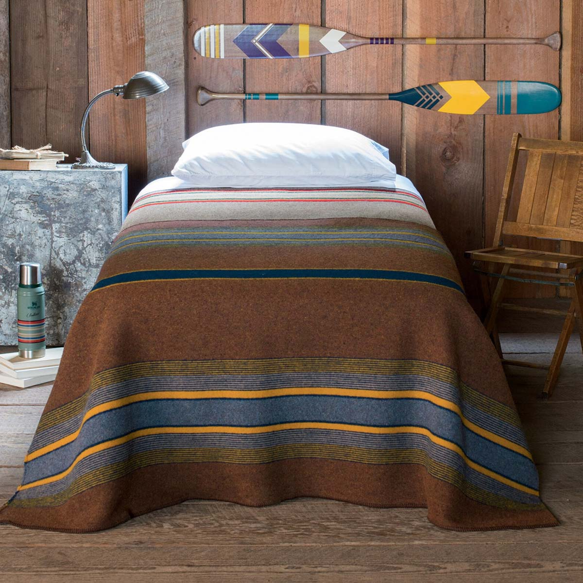 Pendleton Yakima Camp Blanket Throw Mineral Umber