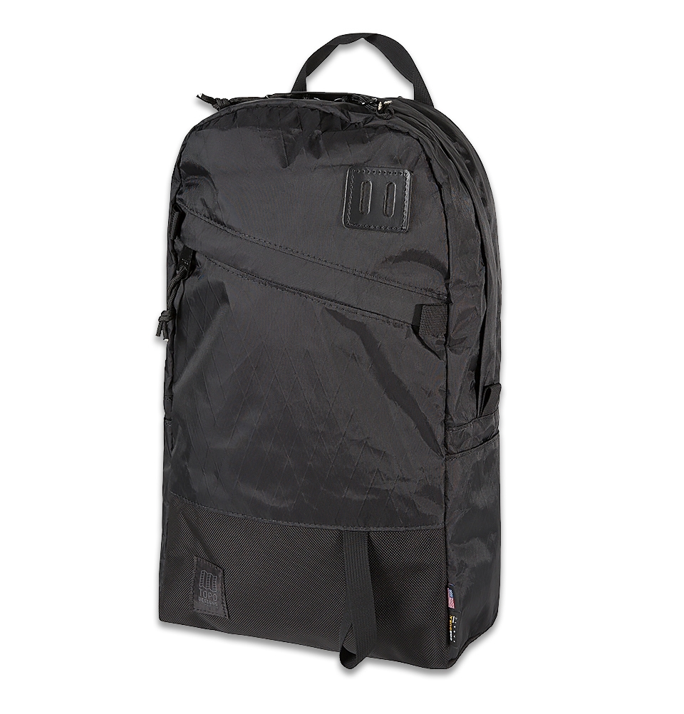 Topo Designs Daypack X-Pac Black/Ballistic Black, strong and light ...