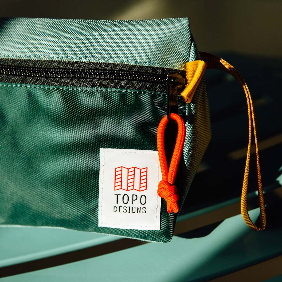 Topo Designs Dopp Kit Sage Pond Blue made for minimalist travel