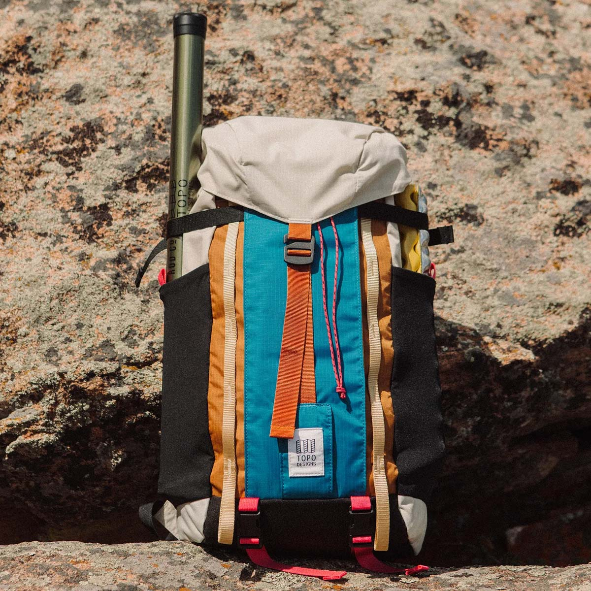 Topo Designs Mountain Duffel - Burgundy/Dark Khaki