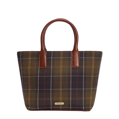 Barbour Birch Tartan Tote Bag Classic Tartan - Frontside