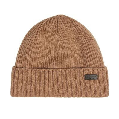 Barbour Carlton Beanie Hat Military Brown
