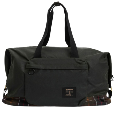 Barbour Field Wax Holdall Duffle Bag Sage/Classic