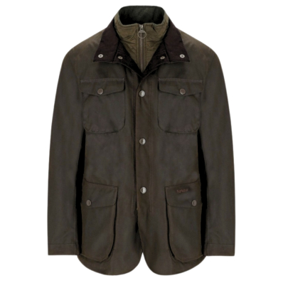 Barbour Ogston Wax Jacket Olive
