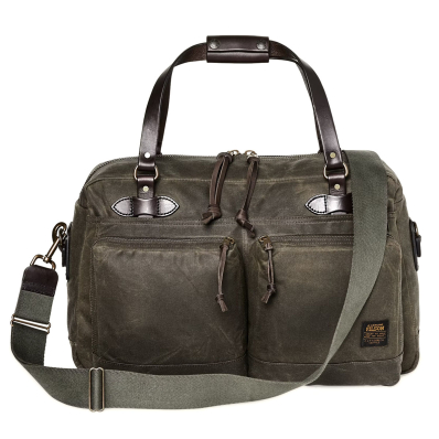 Filson 48-Hour Tin Cloth Duffle Bag Otter Green front