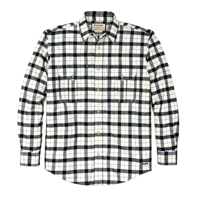 Filson Alaskan Guide Shirt Cream Black front