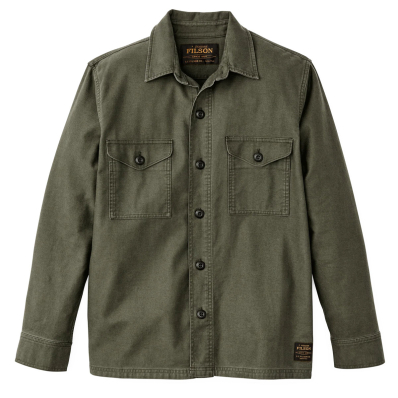 Filson Clarkston Jac-Shirt Surplus Green front