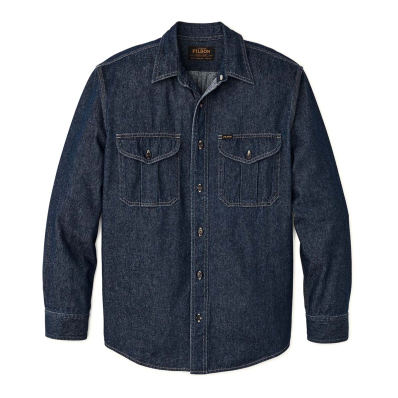 Filson Denim Guide Shirt Rinse Indigo front
