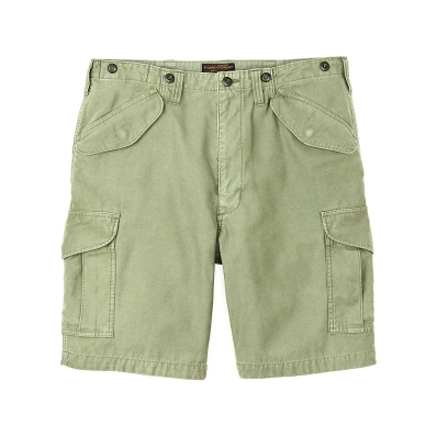 Filson Field Cargo Shorts Washed Fatigue Green front