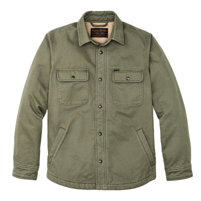 Filson Fleece Lined Jac-Shirt Service Green front