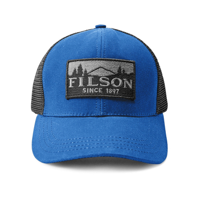 Filson Logger Mesh Cap Marlin Blue front