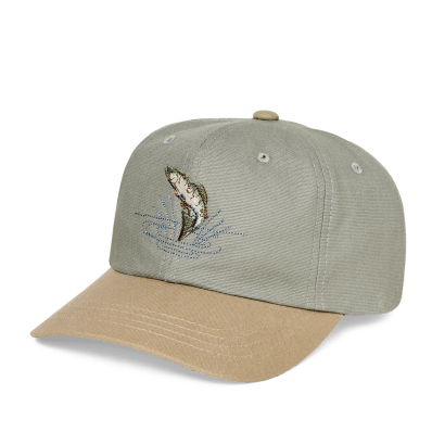 Filson Low-Profile Logger Cap Mist/Leaping Fish front