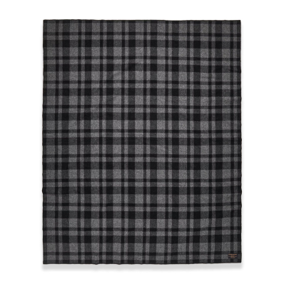 Filson MacKinaw Wool Blanket Charcoal Black front