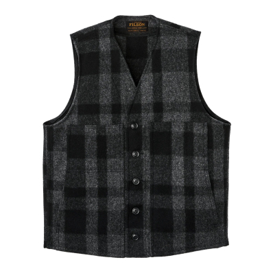 Filson Mackinaw Wool Vest Charcoal