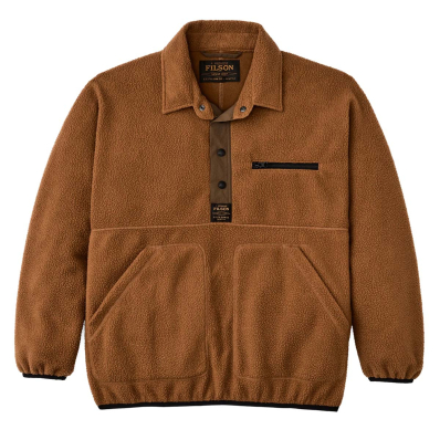 Filson Pile Fleece Pullover Whiskey front