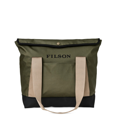 Filson Scout Tote Bag Olive/Black/Covert front