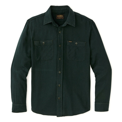 Filson The Rangeland Flannel Shirt Forest Green front